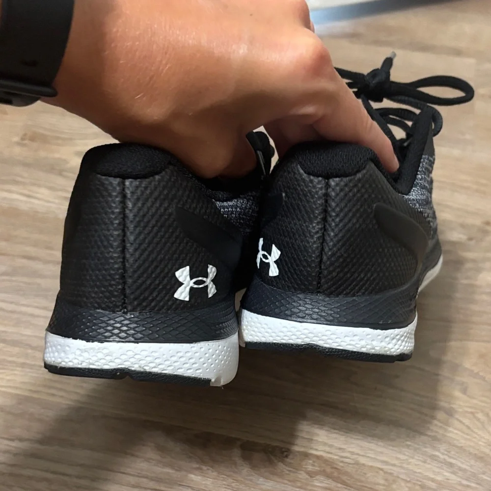 Under Armour Women's Black and Gray Athletic Shoes - Picture 4 of 4